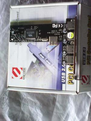 Tarjeta Pci 5 Usb Marca Encore Electronics