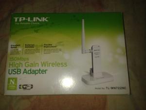 Adaptador Wifi Tp-link Tl-wn722n High Gain Usb, 150mb Nuevo