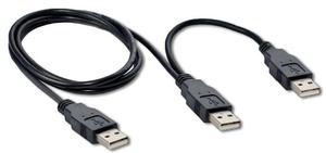 Cable Usb 2.0 Doble Tipo Am Para Disco Duro Externo Wl-973a