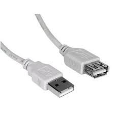 Extension Usb 2.0 Cable Am Af 5 Metros Macho Hembra Blanco