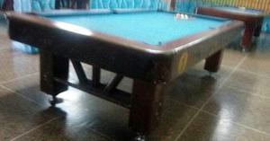 Mesa De Pool En Madera Tallada