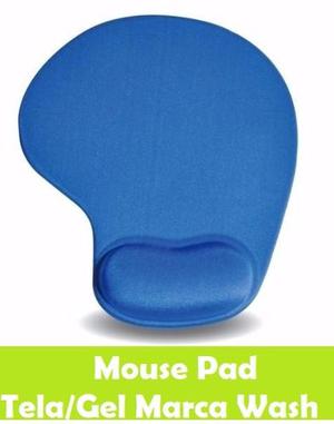 Mouse Pad Tela Gel Marca Wash Negro/azul