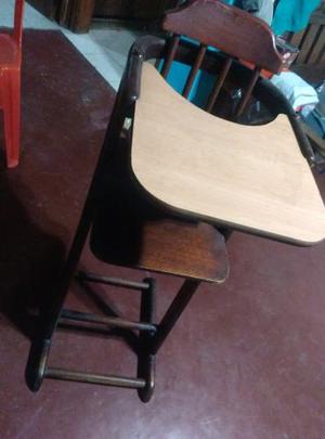 Silla Comedor De Madera Para Bebe