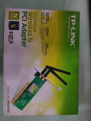 Tarjeta De Red Inalámbrica 2 Antena Tp-link Pci