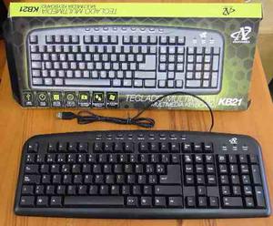 Teclado Multimedia Keyboard Kb21 Para Pc
