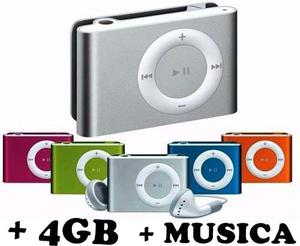 Reproductor Mp3 + 4gb De Memoria (interna) +acesorios