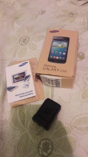 Caja Samsung Galaxy Core Con Sus Manuales Y Cargador