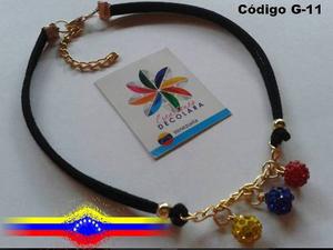 Choker - Gargantilla De Venezuela - Bolas De Fuego - Collar