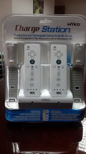 Estacion De Carga Para Nintendo Wii Con 2 Baterias  Mah