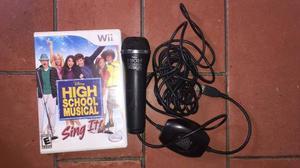 Juego De Wii High School Musical Con Microfono Original