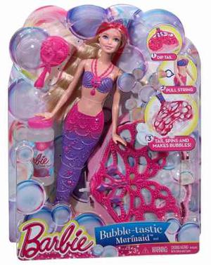 Muñeca Barbie Sirena Burbujas Magicas Mattel Original