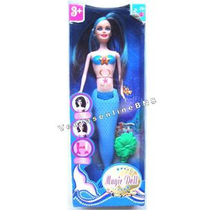 Muñeca Sirena Cambia De Color Barbie Mermaid Juguetes.
