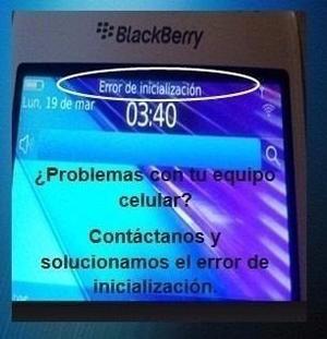 Reparacion Error Inicializacion Blackberry 