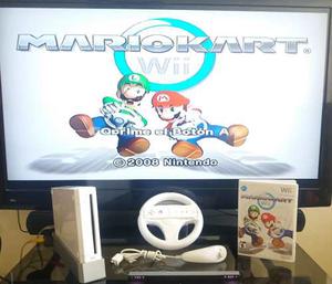 Wii Mario Kart Edition Con Volante Original Caja Impecable