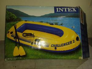 Bote Inflable Intex Challenger 2 Con 2 Remos