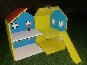 Casita Peppa Pig De Lujo En Mdf Nuevas De Calidad