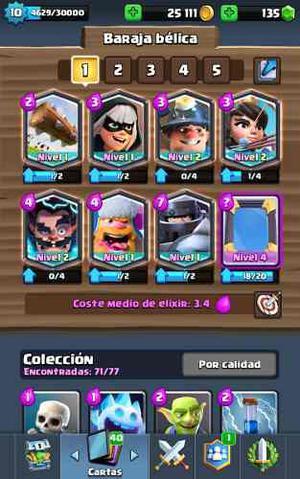 Cuenta De Clash Of Clans Nvl 80 Y Clash Royale Nvl 10