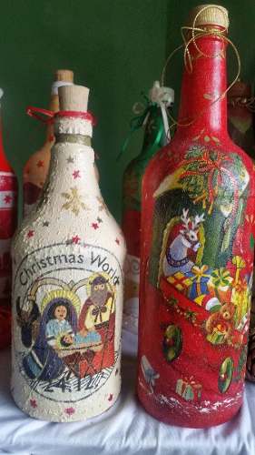 Navidad Botellas Para Regalitos Y Adornar