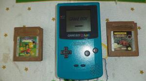 Nintendo Game-boy Color + 2 Juegos Original Turquesa