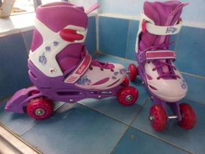 Patines De Niña Marca Barbie Originales Usados