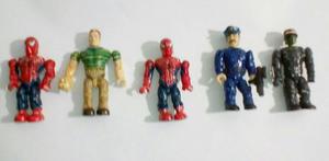 Spiderman Figuras De Mega Blocks Originales Set De 5 Figuras