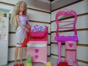 Barbie Consultorio Veterinario De Gatitos