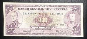 Billete De 10 Bs  Serie G Vf