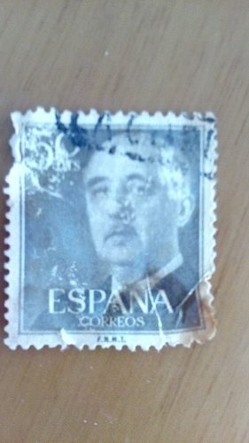 Estampilla Franco España Gris