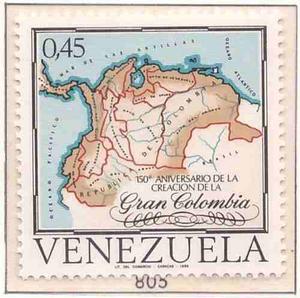 Estampilla Venezuela Gran Colombia 