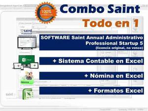 Kit Combo Sistema Administrativo Saint +contabilidad +nomina