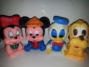 Muñecos Chillones Mickey Minnie Paquete De 4unid.