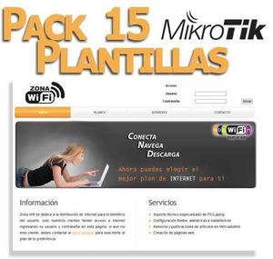 Pack 15 Plantillas Para Portal Hotspot Mikrotik