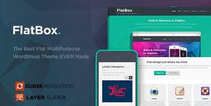 Plantilla Template Tema Wordpress Premium Flatbox