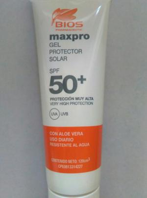 Protector Solar Gel Bios Maxpro 50spf 120gr