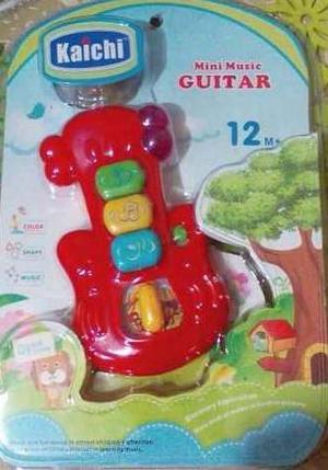 Sonajero Mini Guitarra Con Luces Y Sonidos Para Bebés