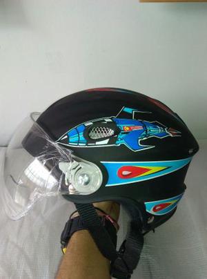 Casco Moto Niño Semi Integral