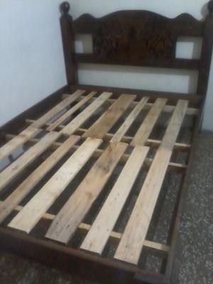 Cama Matrimonial De Madera