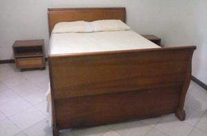 Cama Matrimonial De Madera De Cedro