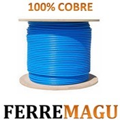 Bobina Cable Utp Cat 5 Azul 100% Cobre 100mts Elecon