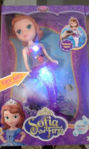 Muñeca Princesa Sofia Sirena Con Luz Y Sonido Disney