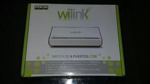 Switch De 8 Puetos C08 Wilink Nuevo
