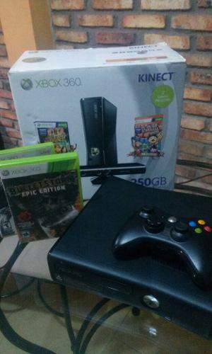 Xbox 360 Con Su Caja Control Juegos Y Cables