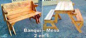 Banqui Mesa 2 En 1 (multiuso)