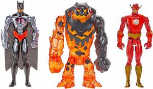 Muñecos Batman Y Flash Vs Clayface 3pack Mattel Originales