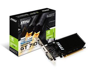 Tarjeta De Video Msi Gt 710 Ddr3 1gb Pci Expres Hdmi Dvi Ng