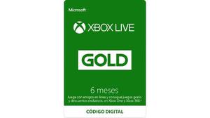 Xbox Live 6 Meses (codigo) Solo Mercado Pago!