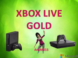 Xbox Live Gold, Códigos De 1 Mes, 3 Meses. Entrega