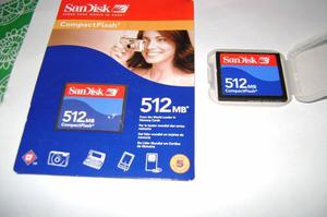 Memoria Para Camara Digital Sandisk 512 Mb