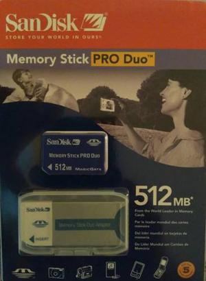 Memory Stick Pro Duo 512 Mb