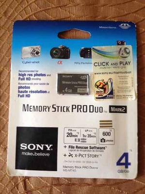 Memory Stick Pro Duo Sony 4 Gb